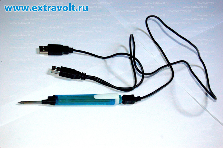 USB паяльник и USB кабель