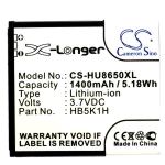 Усиленный аккумулятор для HUAWEI C8650, IDEOS U8650, M865, Sonic, Sonic Ascend II, U8650 [1400mAh]