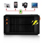 Аккумулятор - зарядник 16000 mAh на солнечных батареях со встроенным фонариком и ультразвуковым репеллентом.
