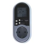 Бытовой ваттметр с измерением коэффициента мощности и частоты DuVolt PowerMeter 4