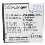 Аккумулятор для GIONEE GN108, GN205H, GN305, GN305G, GN360, GN380 [1550mAh]