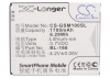 Усиленный аккумулятор серии X-Longer для GSMART Maya M1, i350, BL-166 [1700mAh]. Рис 5