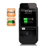 Чехол - зарядник 2400 mAh на солнечных батареях для iPhone 4