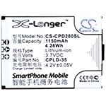 Усиленный аккумулятор серии X-Longer для Coolpad E570, D280, D520, E200, E210, E600 [1150mAh]