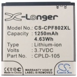 Усиленный аккумулятор серии X-Longer для Coolpad 8020+ [1250mAh]