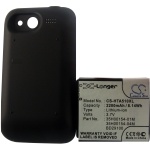 Усиленный аккумулятор для HTC A510e, Marvel, PG76100, Wildfire S, 35H00154-04M [2200mAh]