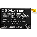 Усиленный аккумулятор серии X-Longer для T-Mobile M7, One 801E, PN07130, BN07100, 35H00207-01M [2300mAh]
