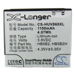 Усиленный аккумулятор серии X-Longer для Vodafone 830, 830i, V830, VF830, HB5B2H [1100mAh]
