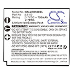 Аккумулятор для LECTROSONICS SSM Transmitters, IFBR1B Receiver, SSM Bodypack Transmitter, SSM Micro Transmitter [750mAh]