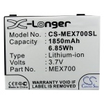 Усиленный аккумулятор серии X-Longer для Motorola LEX 700 [1850mAh]