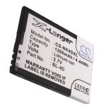 Усиленный аккумулятор серии X-Longer для TEXET TM-B410, BL-4D, TB-BL4D [1200mAh]