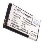 Усиленный аккумулятор серии X-Longer для Doro 330, HandleEasy 330, BL-6C [1100mAh]