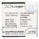 Усиленный аккумулятор серии X-Longer для OPPO A91, R807, X905, R811, BLT023 [1650mAh]