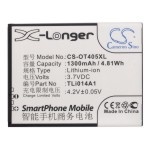 Усиленный аккумулятор серии X-Longer для T-Mobile Evolve, TLi014A1, CAB1400002C1 [1300mAh]