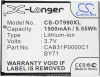 Усиленный аккумулятор серии X-Longer для USCELLULAR One Touch Premiere, ADR3035 [1500mAh]. Рис 5