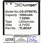 Усиленный аккумулятор серии X-Longer для TCL S800, S710, J160, MW40, MW40CJ, MW40V, MW40VD, TLiB5AF, CAB32E0000C1 [1950mAh]