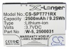 Усиленный аккумулятор для Sprint AirCard 771S, AirCard 770S, 2500031, W-5 [2500mAh]. Рис 5
