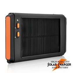 Аккумулятор - зарядник DuVolt 12000 Solar на солнечных батареях со встроенным фонариком и ультразвуковым репеллентом.. Рис 1